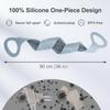 Silicone Back Scrubber for Shower Men, Dual-Sided Back Exfoliator Washer Scrub Strap - 100% Back Coverage to Clean, Exfoliate and Massage, Hygienic,