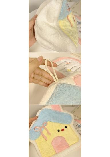 Absorbent Quick-Dry Cartoon Hand Towel for Bathroom & Kitchen