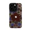 Flower bracket bracelet for Apple 16 retro mobile phone case iphone14pro flip fur 15 soft silicone 13