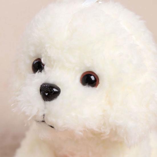 Pingente Chaveiro de Boneca de Pelúcia, Brinquedo de Pelúcia Macio e Encaracolado, Pingente de Bolsa de Animal de Pelúcia, Pingentes de Cachorro Fofos para Mochila Bolsa de Mão Carteira Acessório de Presente