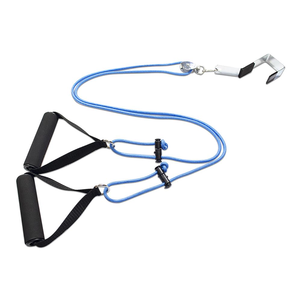Sistema di Pulegge per Esercizi Spalle Attrezzatura per Allenamento Braccia da Appendere alla Porta per Stretching Cinghia per Allenamento con Pulegge per Spalle