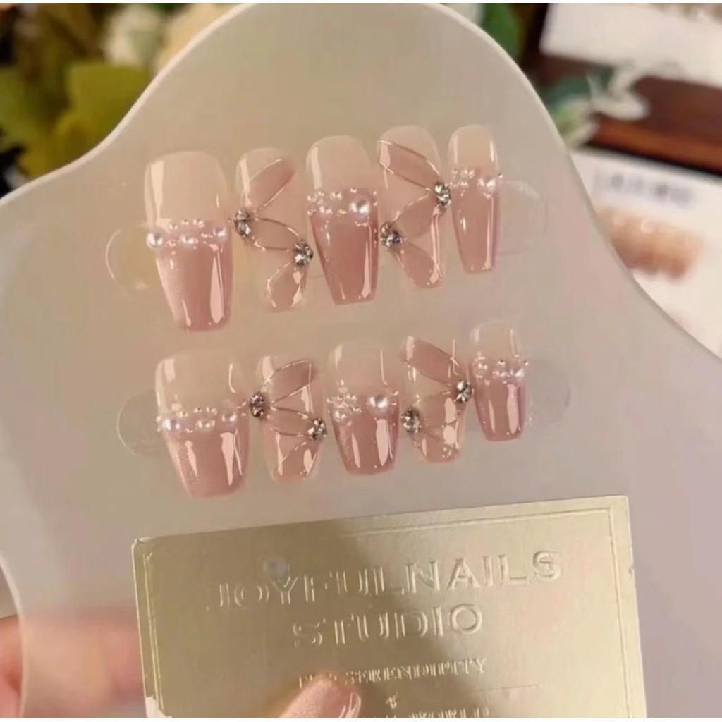 

Pearl Gentle Cat Eye Design With Ribbon Texture For Spring Enhancement Nail L