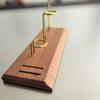 Italian Coffee Brewer Pot Drainage Rack Wooden Stand Stainless