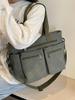 Ruiying Large Capacity Corduroy Crossbody Shoulder Bag - Korean Style Casual Fashion Backpack