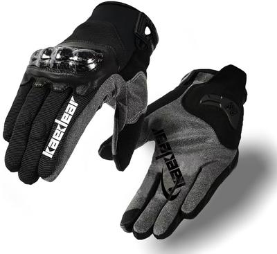 Kaedear Motorcycle Gloves Mesh Carbon Protector Touch Operation Breathable Motorcycle Cool Street Spring/Summer Goatskin/Smartphone