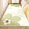Flower Pattern Bedroom Decor Plush Thick Plush Carpets for Living Room Anti-slip Bedside Washable Floor Mat Home Fluffy Soft Rug