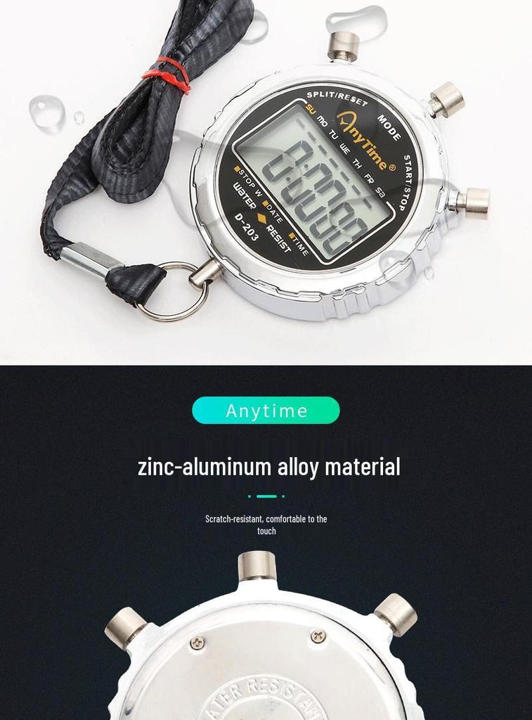 A-203 Multifunctional Stopwatch for Student Competitions, Running, Sports Events, Referee Timing, Track and Field Coaching