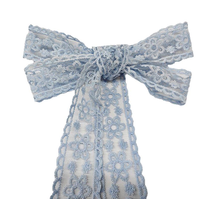 Lace silk scarf premium headdress DIY bow gift packaging clothing accessories ribbon headscarf headband streamer