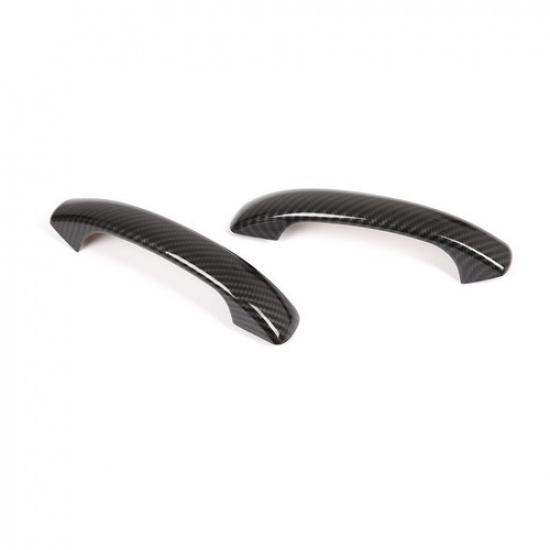 ABS Carbon Door Grab Handle Cover Accessories Trim For Mercedes-Benz Smart 09-15