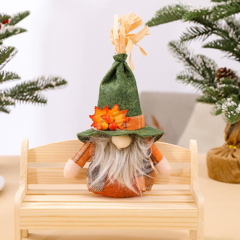 Thanksgiving Harvest Gnome Decorations - Autumn Couple Style Small Pendant