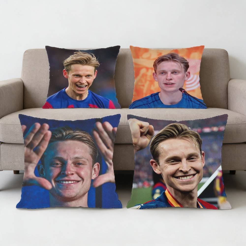 Dutch Frenkie De Jong MidCourt Pillow Case Sofa Living Room Bedroom Headboard Backrest Cushion Square Cushion Nap Time