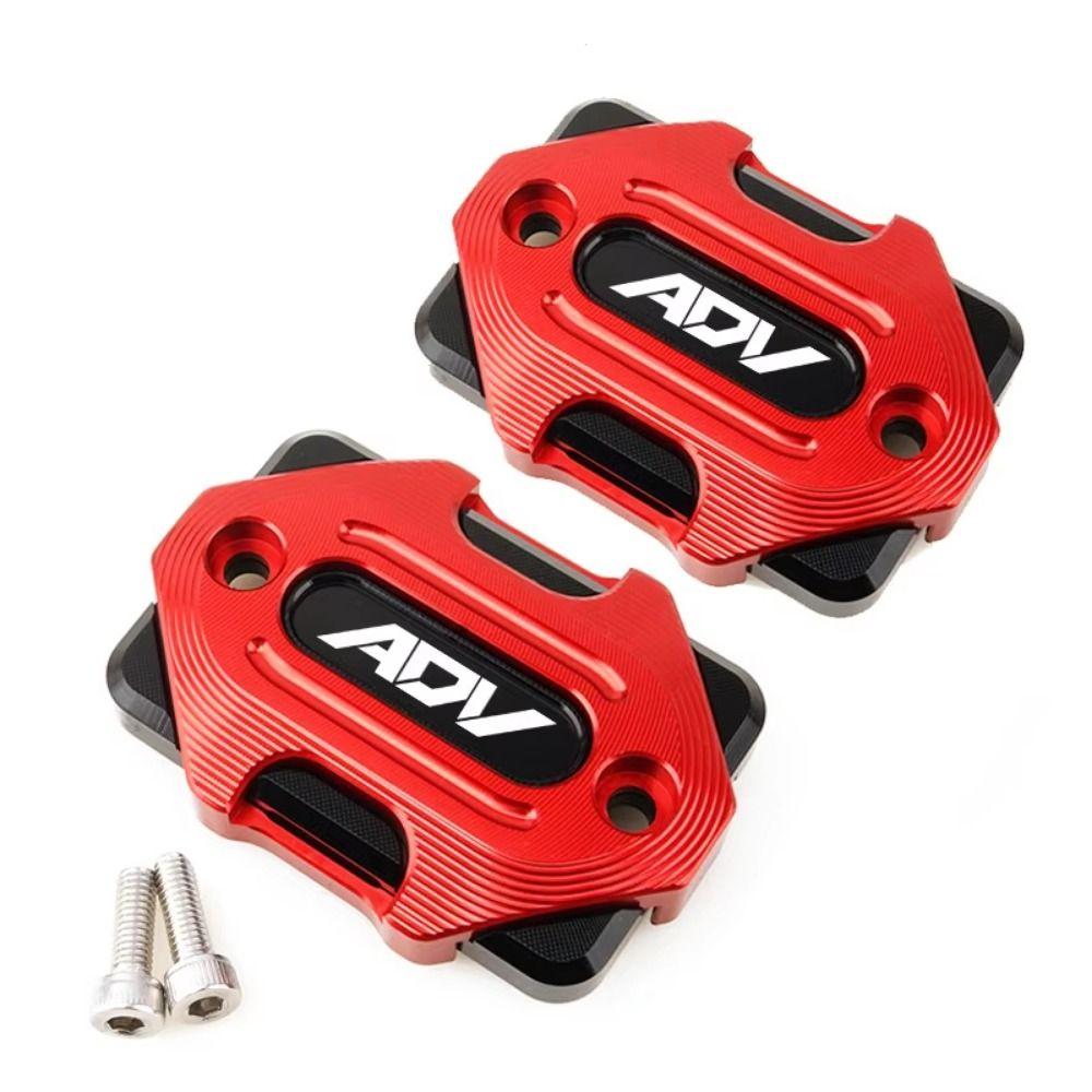 2 Stück Erhöhte Haltbarkeit Motorrad Öltankabdeckung mit Schrauben Bremsflüssigkeitsbehälterdeckel für ADV-Fahrer