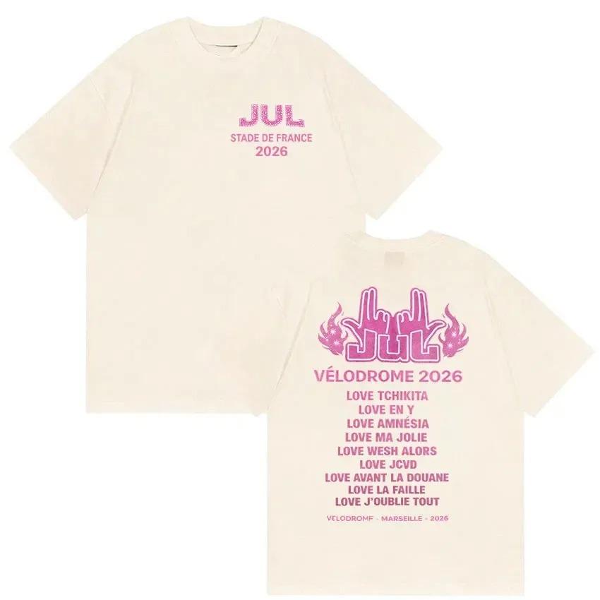 Rapper Luglio 2026 Stade De France Album Maglietta Fan Unisex Estetica Vintage Moda Cotone Manica Corta Streetwear Maglietta