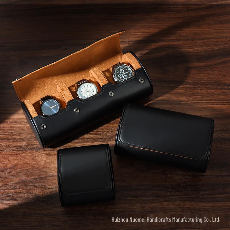 Luxusní pánská kožená náramková hodinka, výstavní a úložný box