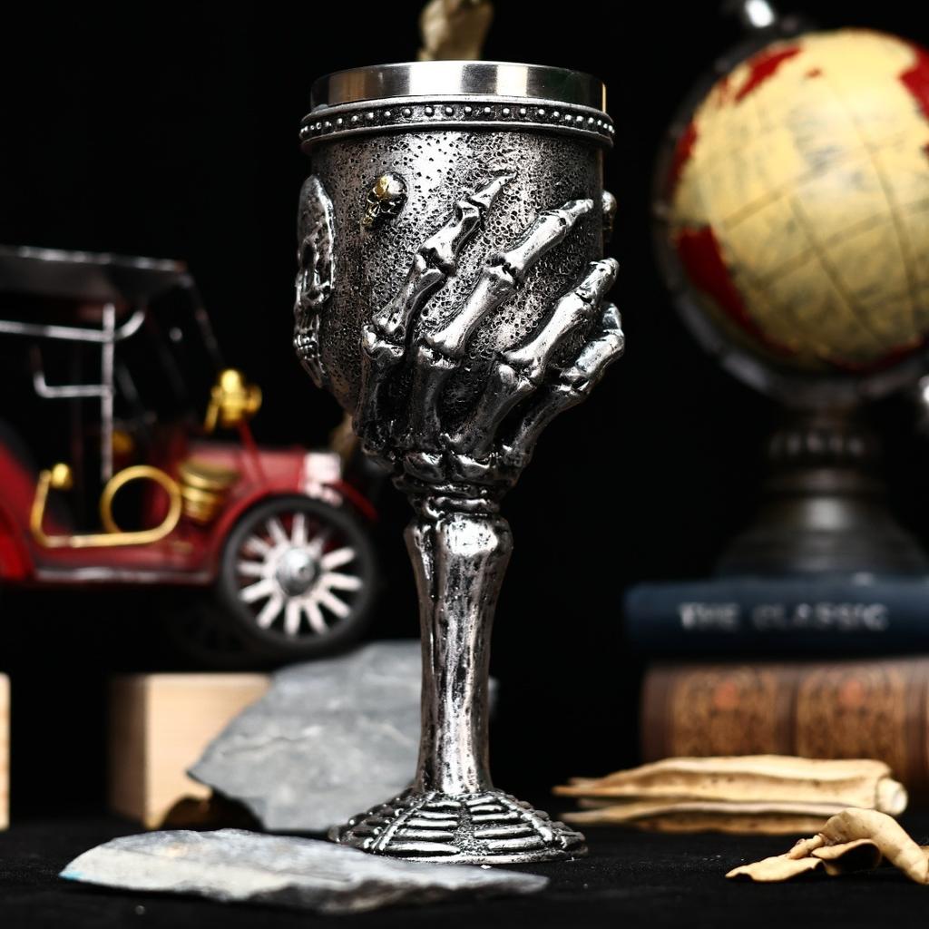 New Ancient Dragon Fossil Red Wine Glass Faucet Stainless Steel Cocktail Cup Creative Gifts Creative Gifts