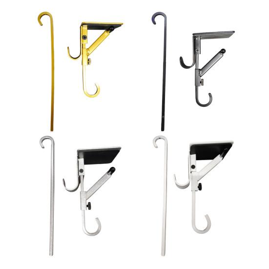 2/4Pcs Christmas Fireplace Stocking Garland Hanger No Drill Adjustable Mantle Garland Holder Heavy Duty Xmas Stockings Decoration Hanging Hook