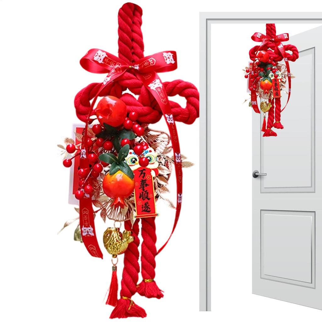 2026 Horse Year Chinese Knot Decoration Spring Festival Knot Pendant Large DIY Good Luck Decor Ornament New Year Pendant Decor