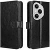 Honor 400 Pro 5G Flip Case, Crazy Horse Wallet, Black