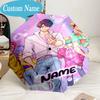 Custom Name Umbrella Fantasy Hunters K-Pop Umbrella 8-Frame for Travel, Camping, Casual Lightweight Portable, Essential for Family Gifts