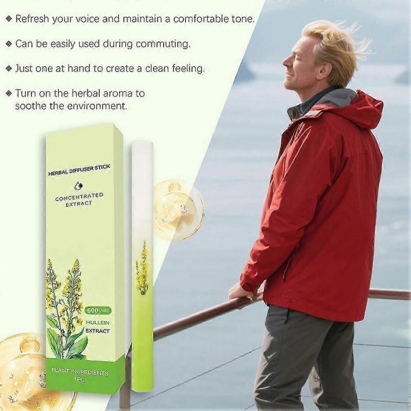 Penna Diffusore Erbe Portatile per Alito Fresco e Pulizia Polmonare, Diffusore Stick per Cura del Corpo con Energia, Respirazione Chiara