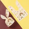 50Pcs Party Favors Cookie Candy Bags Carton Snack Packing Supplies Rabbit Ear Bags  Easter Party