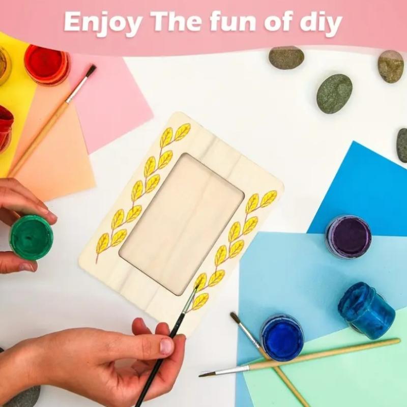 

Wooden Picture Frames, Diy Handmade Contemporary Style, Tabletop Display, Perfect For Family Memories And Home Decor бежевий
