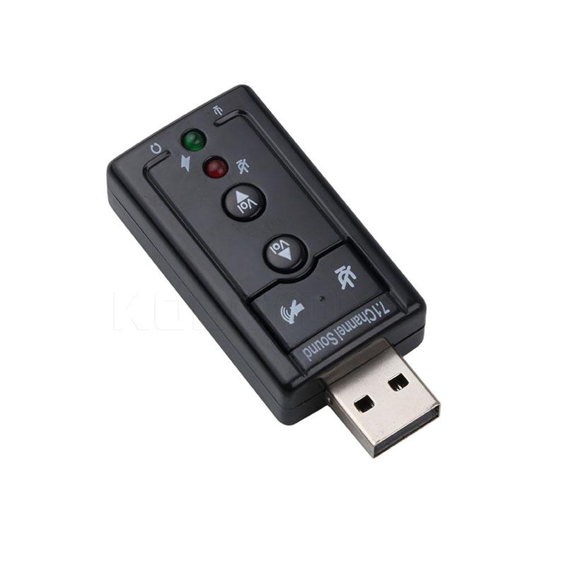 

7.1-канальна зовнішня звукова карта Mini 3.5MM USB 2.0 Stereo 3D Sound Інтерфейс для навушників Мікрофон Аудіоадаптер для динаміків Телефон Планшет
