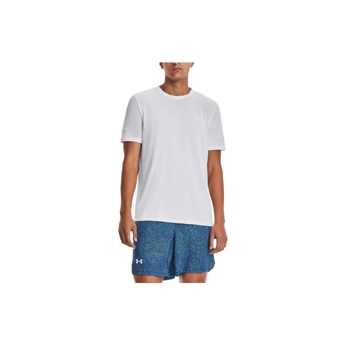 Under Armour Seamless Stride Short Sleeve White Men s 1375692-100 L