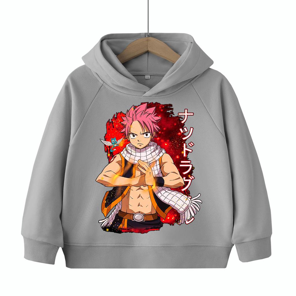 Fairy Tail Anime Children's-Hoodie Harajuku Hip Hop Pullover Tops Sweatshirt