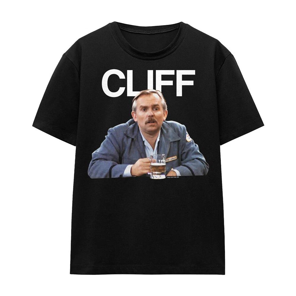 

Cheers Cliff Ladies 100% Cotton T-shirt Mens Tees Top S-2XL, Black XL