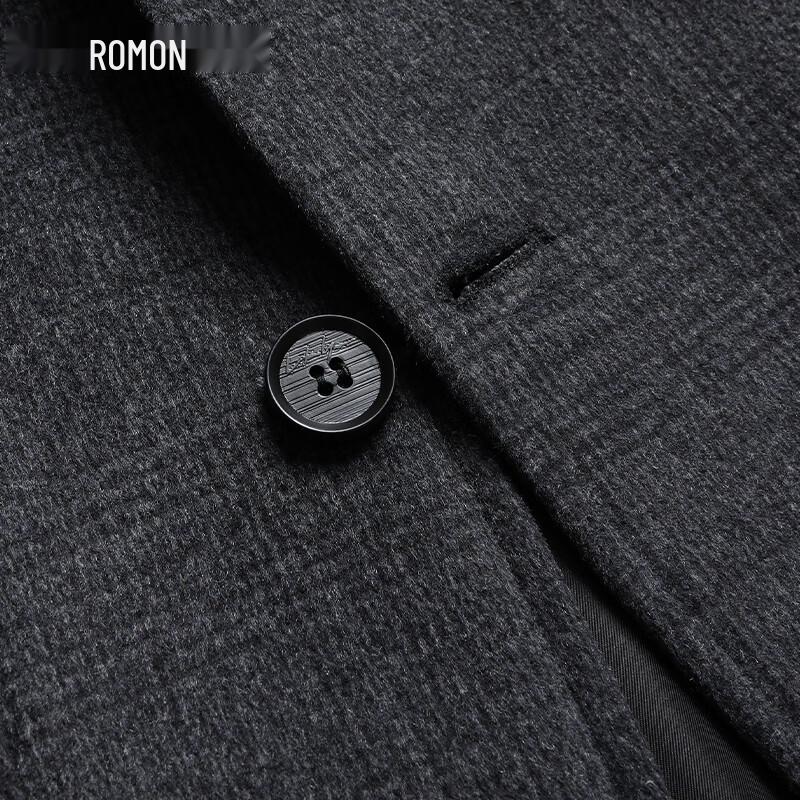 Romon Men's Wool Blend Business Casual Suit Blazer