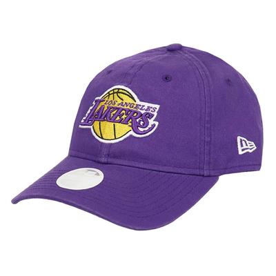 9TWENTY NBA Cap NEWERA Low Cap Logo Basketball Brand Hat Golf Los Angeles Lakers Purple [New Era] Women's Women's [Used]
