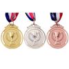 3Pcs Gold Silver Bronze Medal Set Award Medals 2 Inch Sports Rewards Zinc Alloy Competition Awards for Sports School Competition