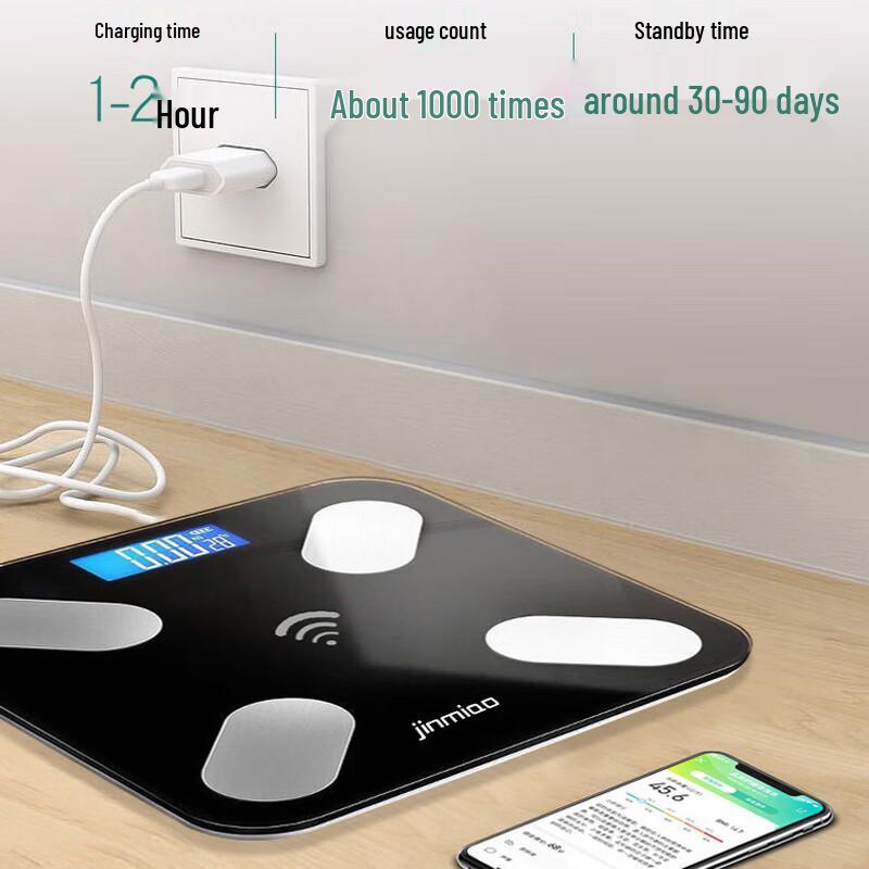 Jinmiao Intelligente Bluetooth Körperfettwaage