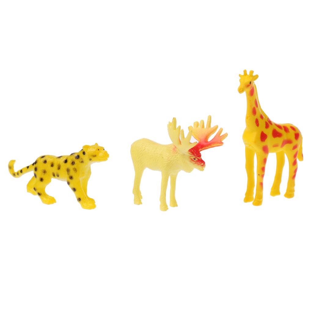 Animals Figure Toy Animal Rubber Model Educational Toys Playset Of 8/10/12pcs