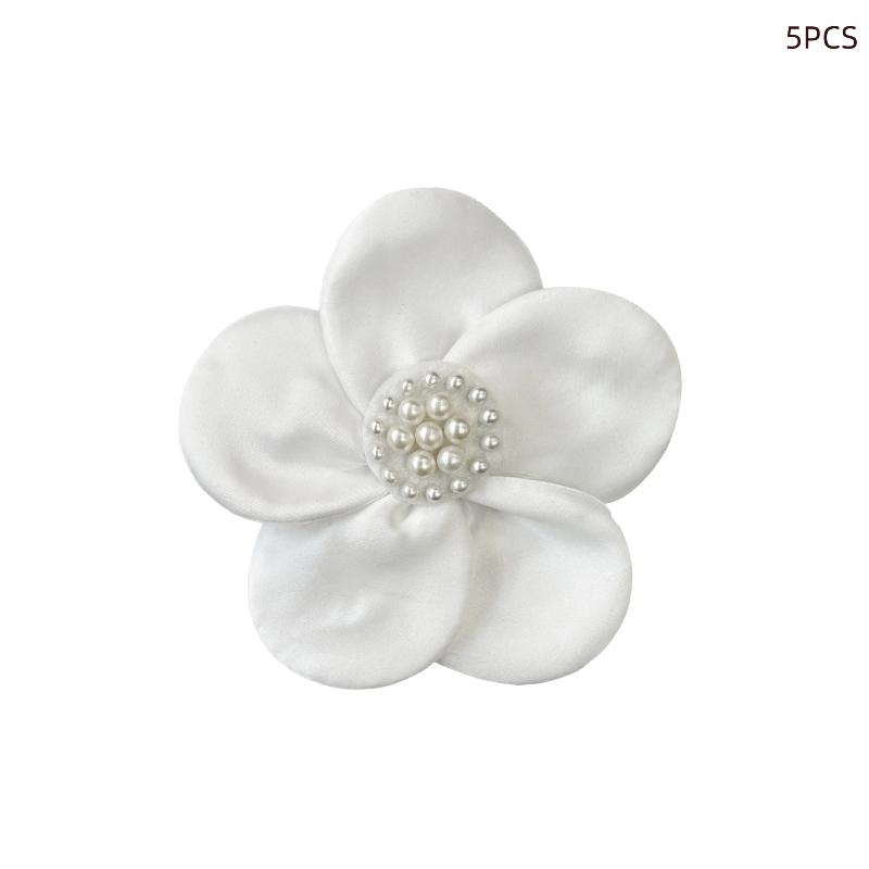 5 Pcs Black White Hand Sewn Colored Ding Cloth With Flower Clothing Patch Diy Clothing Accessories 11Cm