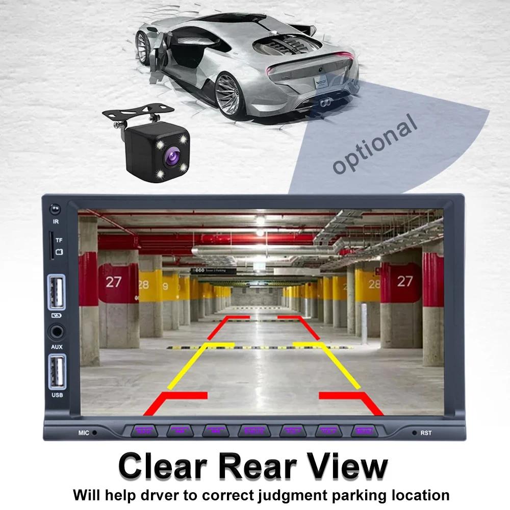 TOYOUSONIC  7 Inch Car Radio Universal Carplay Multimedia Player Android Auto Audio Bluetooth USB TF FM 1 Din  MP5 Head Unit