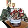 1 Set 3D Christmas Card Night Before Christmas Scene With Santa, Reindeer, Snowy Village Festive Holiday Greeting Card