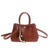 Retro niche woven pattern bag women's new high-end versatile messenger bag small bag