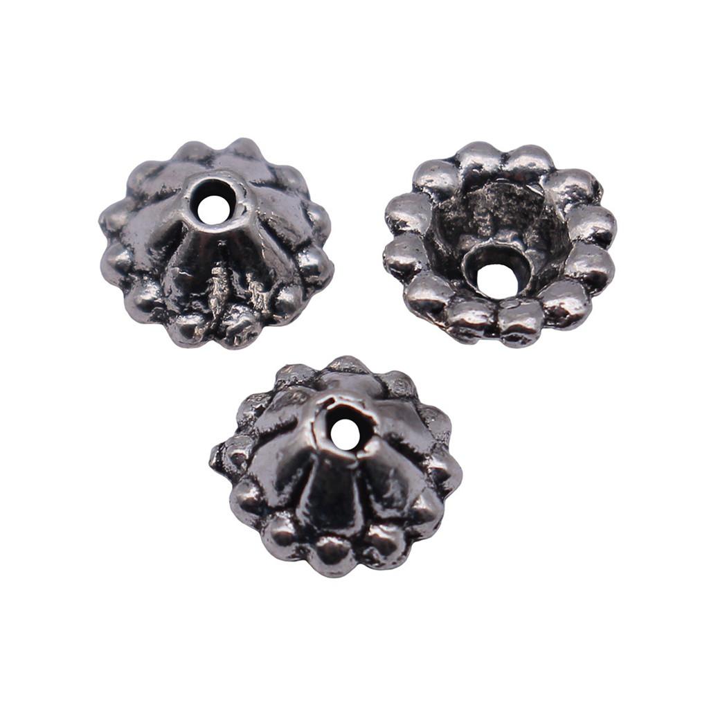 Multi Color Swirl Flower Bead Caps Spacer Beads For Jewelry Making Components