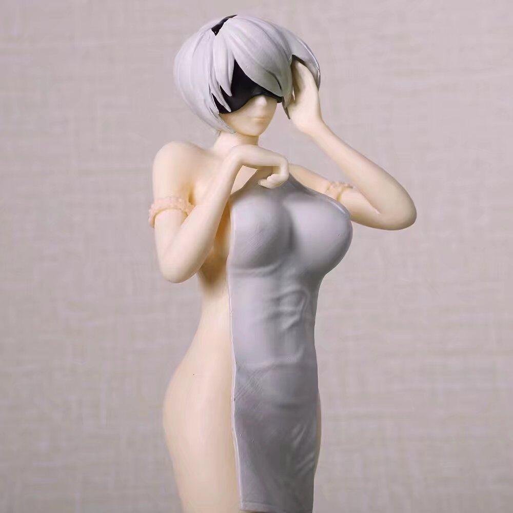 Anime Mechani-kai Nier 2B Bathing Scene 2D Beautiful Girl Figure Ornament