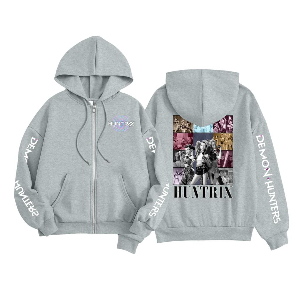 Kids Fashion Women's Lightweight Long Sleeve Zipper Hoodie Printed Hoodie With Pockets