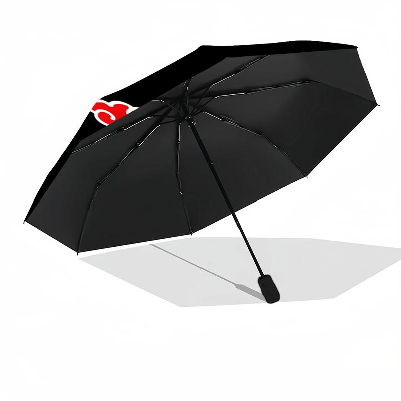 Anime Red Clouds On Background Umbrella Folding umbrella, automatic umbrella 8-Frame for Travel, camping Use Gift for Halloween Christmas