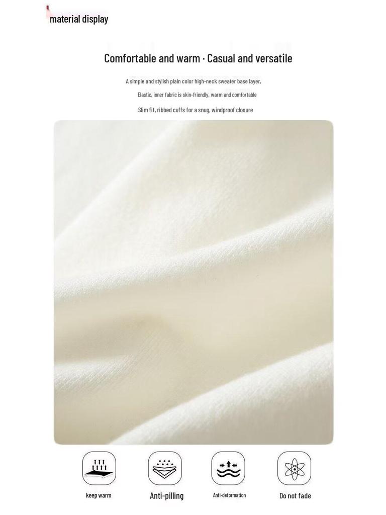 Unisex Trendy High Neck Sweater: Warm, Loose Knitwear for Teens - Perfect for Autumn & Winter