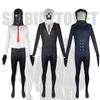 Halloweenský Skibidi Toilet Hra Cosplay Kostým Kombinéza Unisex Bavlna Různé Velikosti