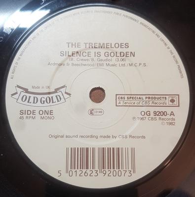 7palcová deska TREMELOES - Silence Is Golden OG9200 Old Gold 1982 UK Rock Použitá