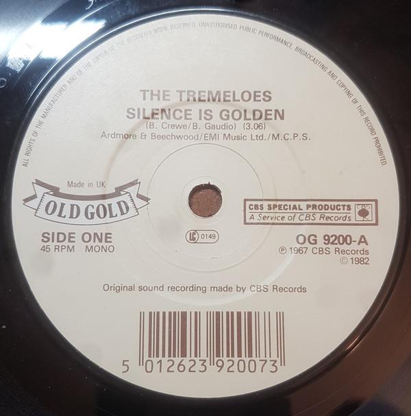 

7inch Record TREMELOES - Silence Is Golden OG9200 Old Gold 1982 UK Rock Used