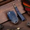 Leather key bag is suitable for Volkswagen key cover folding special protection car key cover genuine leather