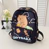 Fashion temperament Trend backpack Junior high school primary school schoolbag Large capacity decompression backpack Cartoon cute student bag
