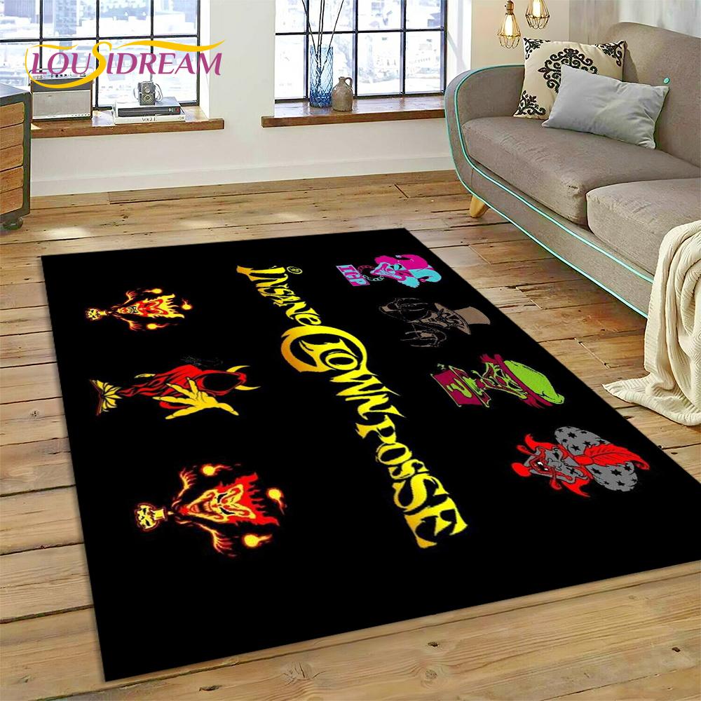 3D Rap Metal Insane Clown Posse Icp Juggalo Carpet Rug for Bedroom Living Room Home Sofa Decoration,Game Large Decor Floor Mat